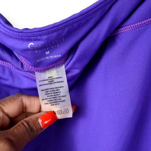 Calvin Klein Performance Purple Sports Tennis Gold Skort M - Picture 6 of 9